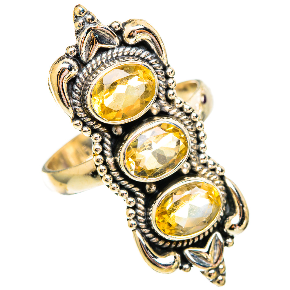 Citrine Rings handcrafted by Anasilvercos - RING110314 - Photo 2