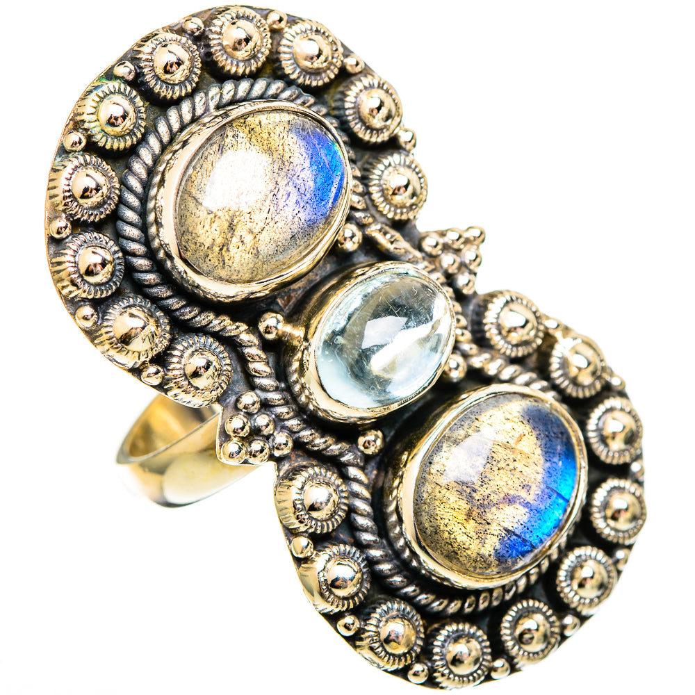 Labradorite Rings handcrafted by Anasilvercos - RING110338 - Photo 2