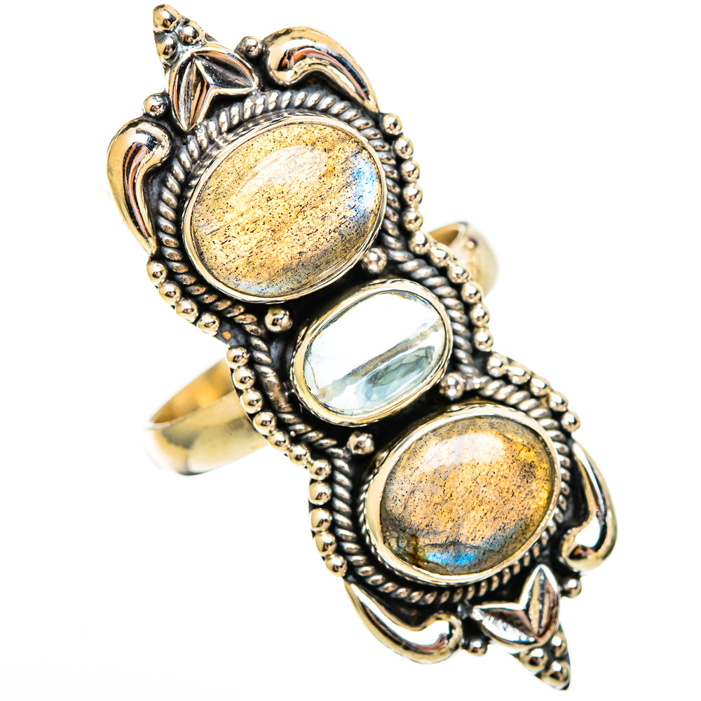 Labradorite Rings handcrafted by Anasilvercos - RING110342 - Photo 2