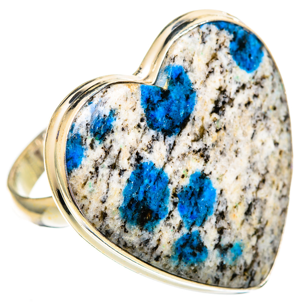 K2 Blue Azurite Rings handcrafted by Anasilvercos - RING110346 - Photo 2