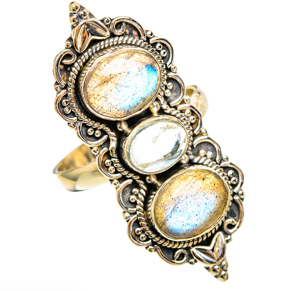 Labradorite Rings handcrafted by Anasilvercos - RING110378 - Photo 2