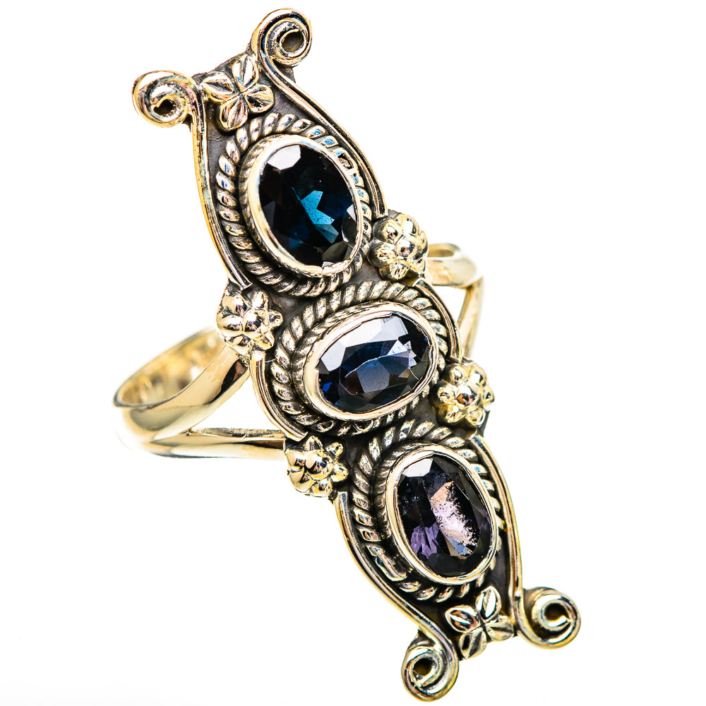 Blue Spinel Rings handcrafted by Anasilvercos - RING110379 - Photo 2