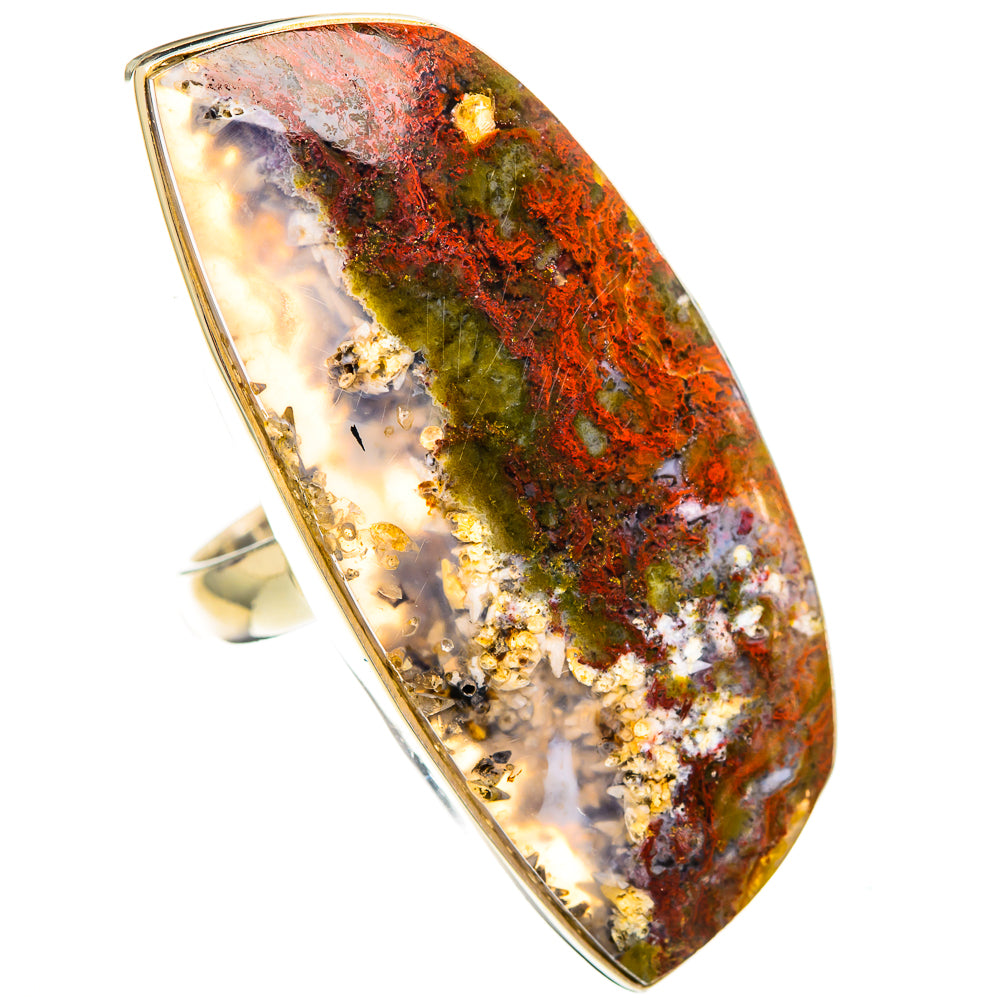 Indonesian Plume Agate Rings handcrafted by Anasilvercos - RING110392 - Photo 2