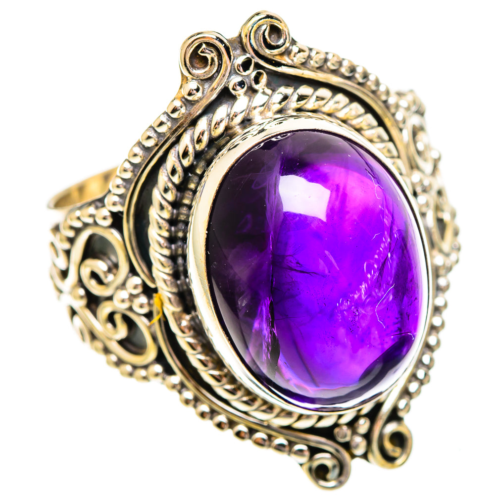 Amethyst Rings handcrafted by Anasilvercos - RING110403 - Photo 2