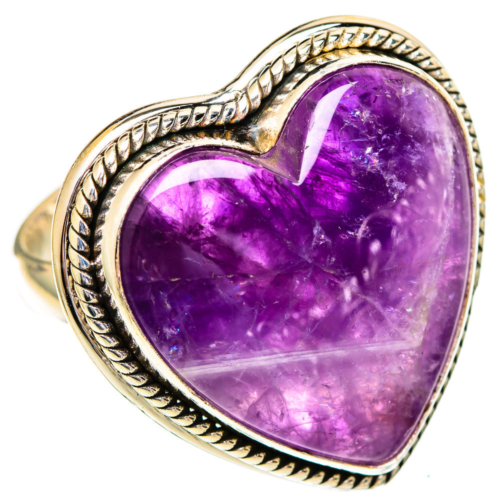 Chevron Amethyst Rings handcrafted by Anasilvercos - RING110405 - Photo 2