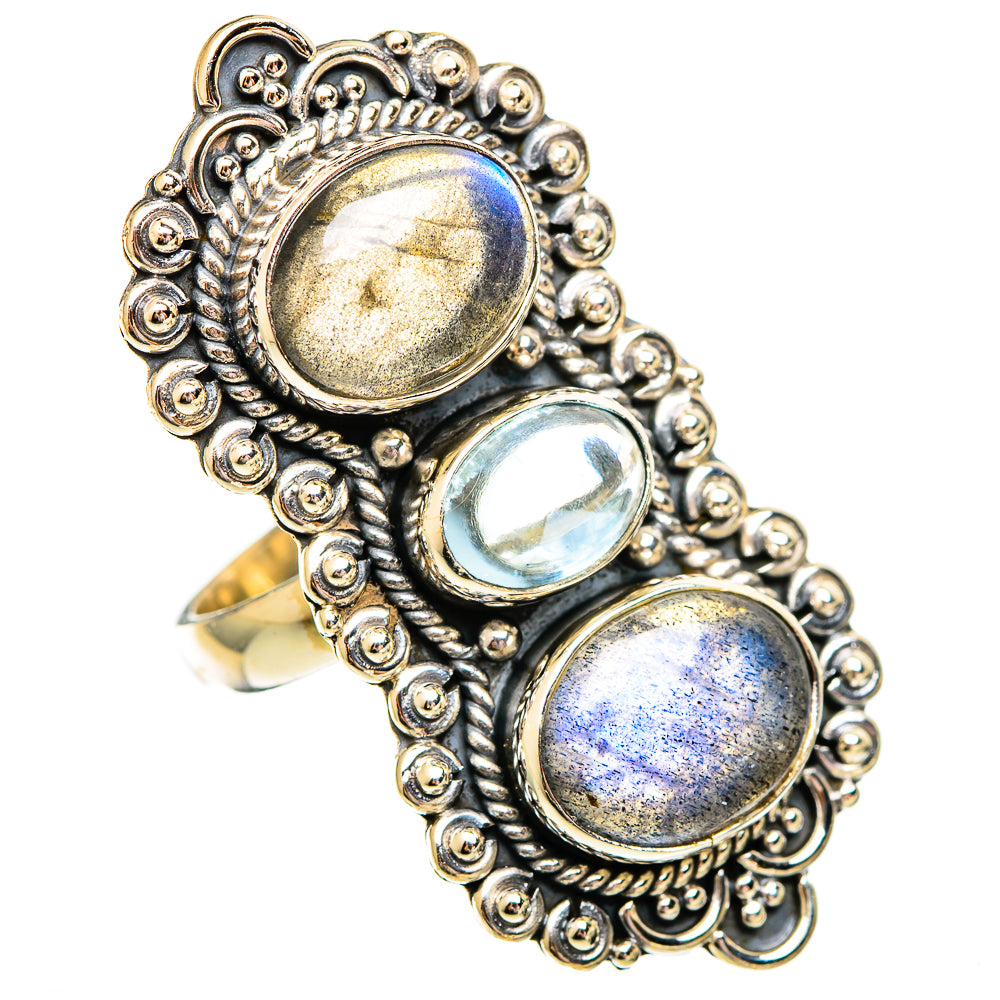 Labradorite Rings handcrafted by Anasilvercos - RING110416 - Photo 2