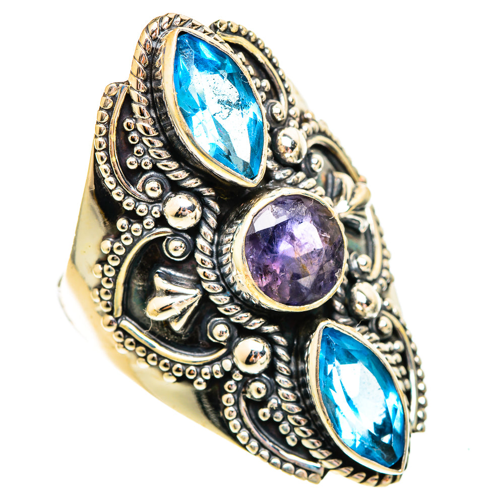 Violet Spinel Rings handcrafted by Anasilvercos - RING110421 - Photo 2
