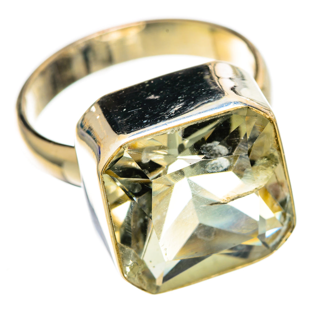 Green Amethyst Rings handcrafted by Anasilvercos - RING110452 - Photo 2