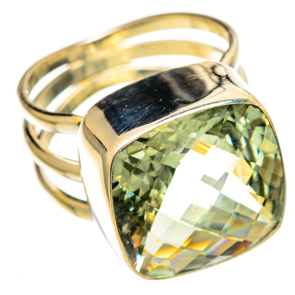 Green Amethyst Rings handcrafted by Anasilvercos - RING110484 - Photo 2