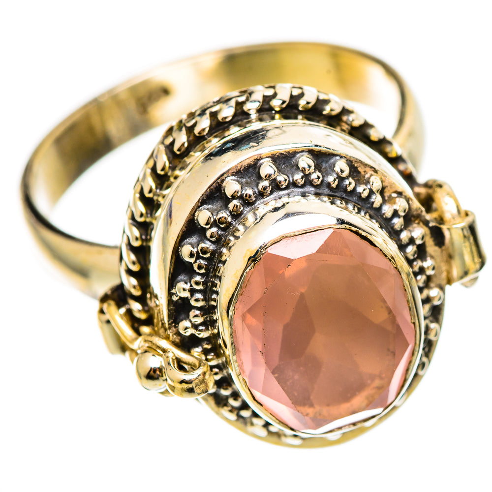 Rose Quartz Rings handcrafted by Anasilvercos - RING110490 - Photo 2