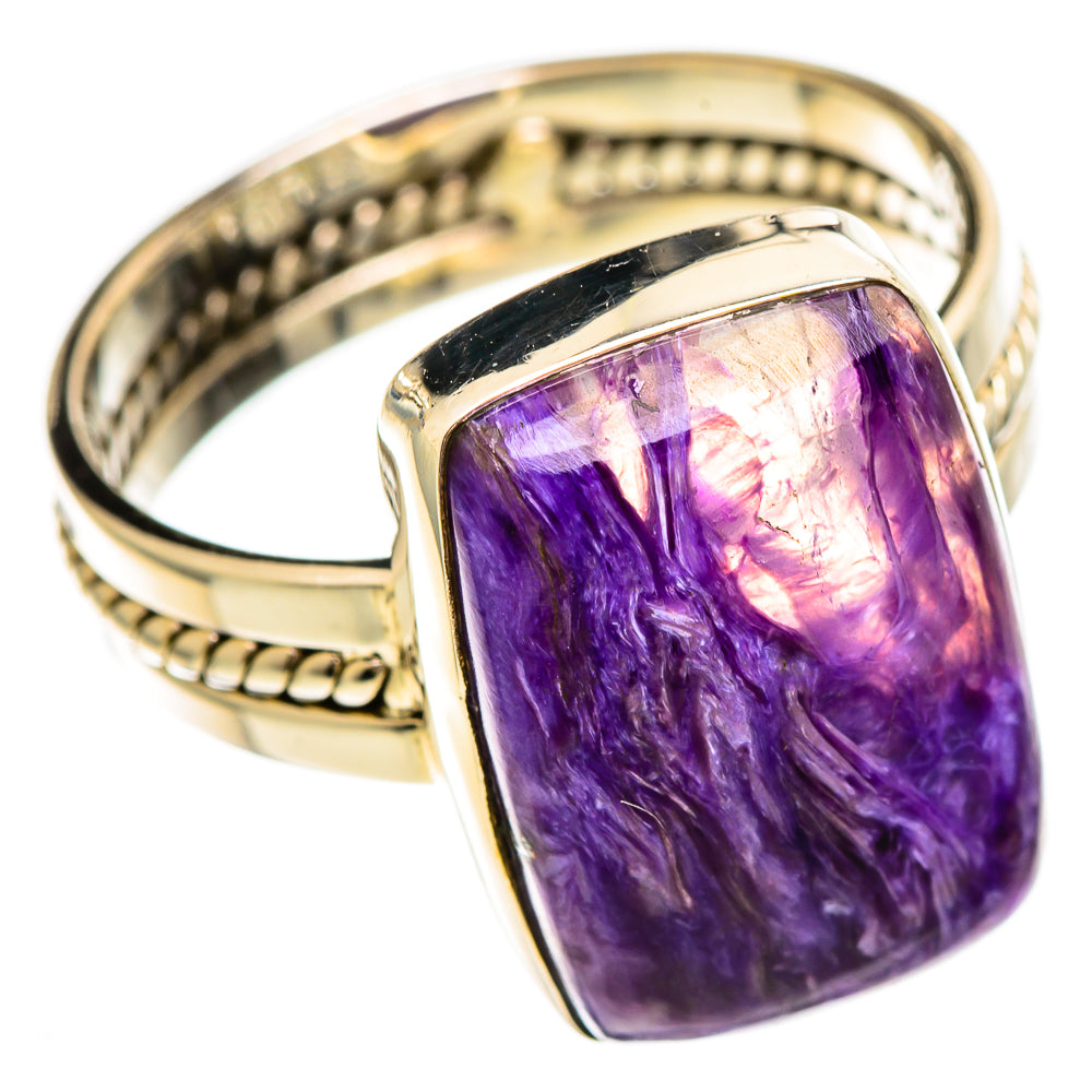 Charoite Rings handcrafted by Anasilvercos - RING110492 - Photo 2