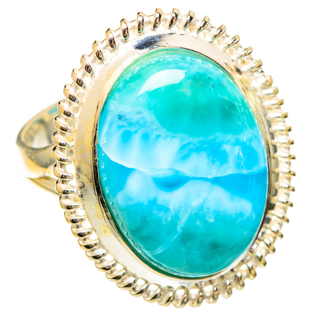Larimar Rings handcrafted by Anasilvercos - RING110507 - Photo 2