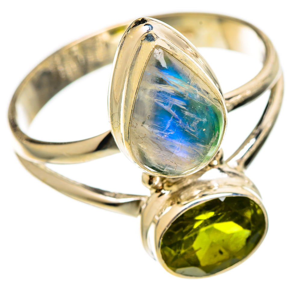 Green Moonstone Rings handcrafted by Anasilvercos - RING110514 - Photo 2