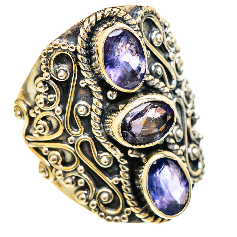 Violet Spinel Rings handcrafted by Anasilvercos - RING110520 - Photo 2
