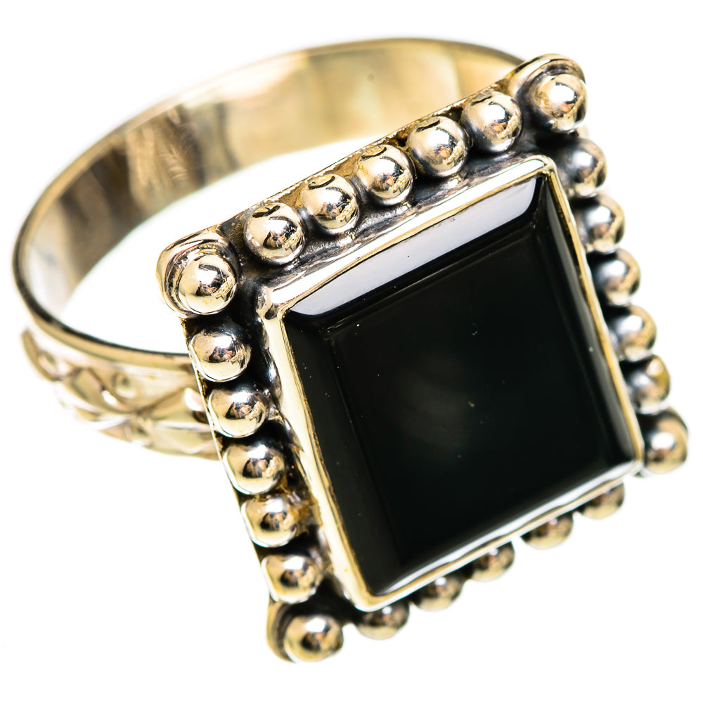 Black Onyx Rings handcrafted by Anasilvercos - RING110522 - Photo 2