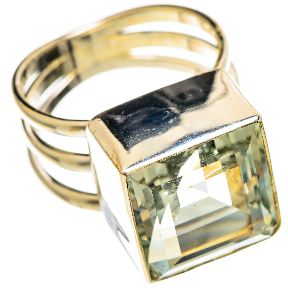 Green Amethyst Rings handcrafted by Anasilvercos - RING110527 - Photo 2
