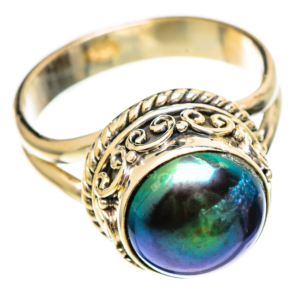 Titanium Pearl Rings handcrafted by Anasilvercos - RING110531 - Photo 2