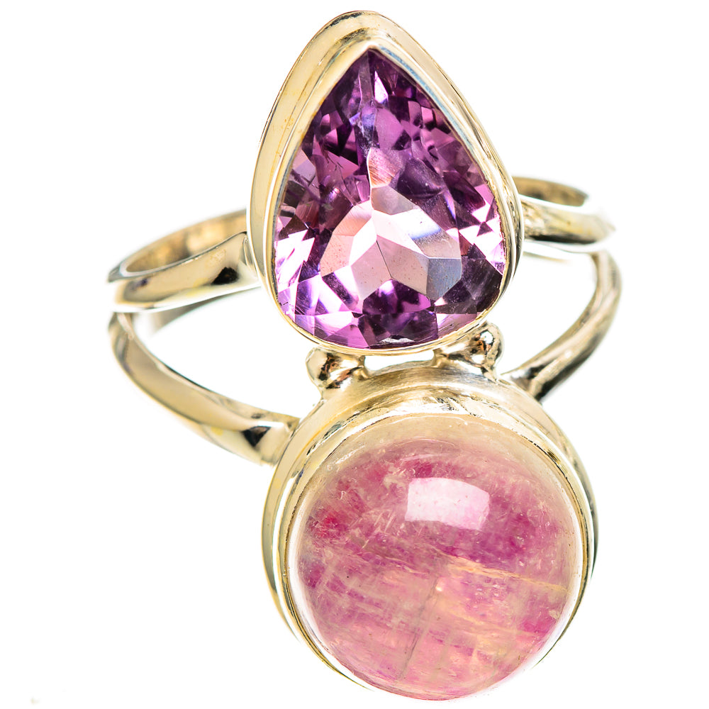 Pink Moonstone Rings handcrafted by Anasilvercos - RING110533 - Photo 2