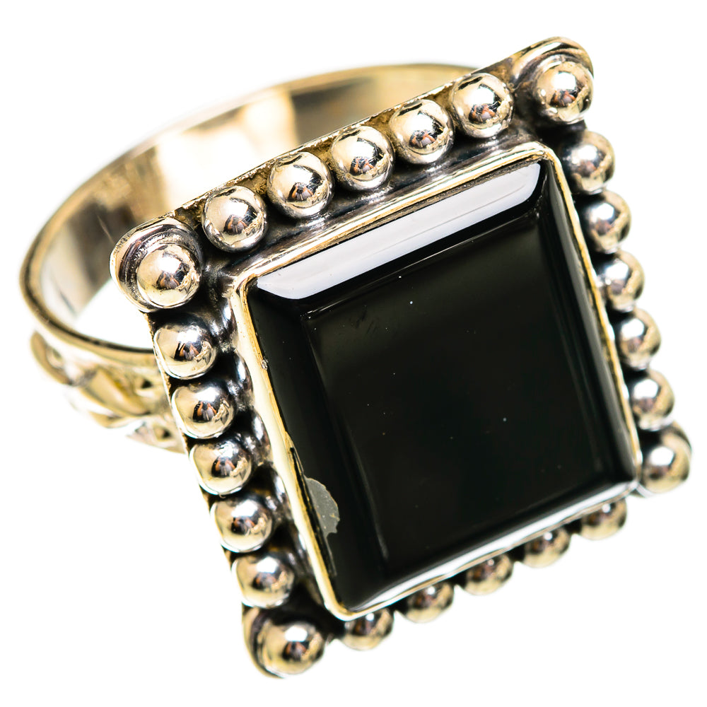 Black Onyx Rings handcrafted by Anasilvercos - RING110549 - Photo 2
