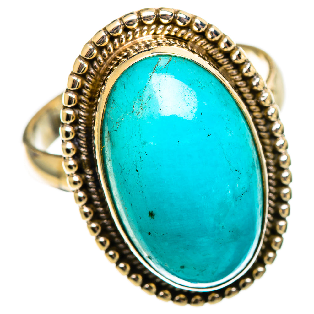 Peruvian Amazonite Rings handcrafted by Anasilvercos - RING110562 - Photo 2
