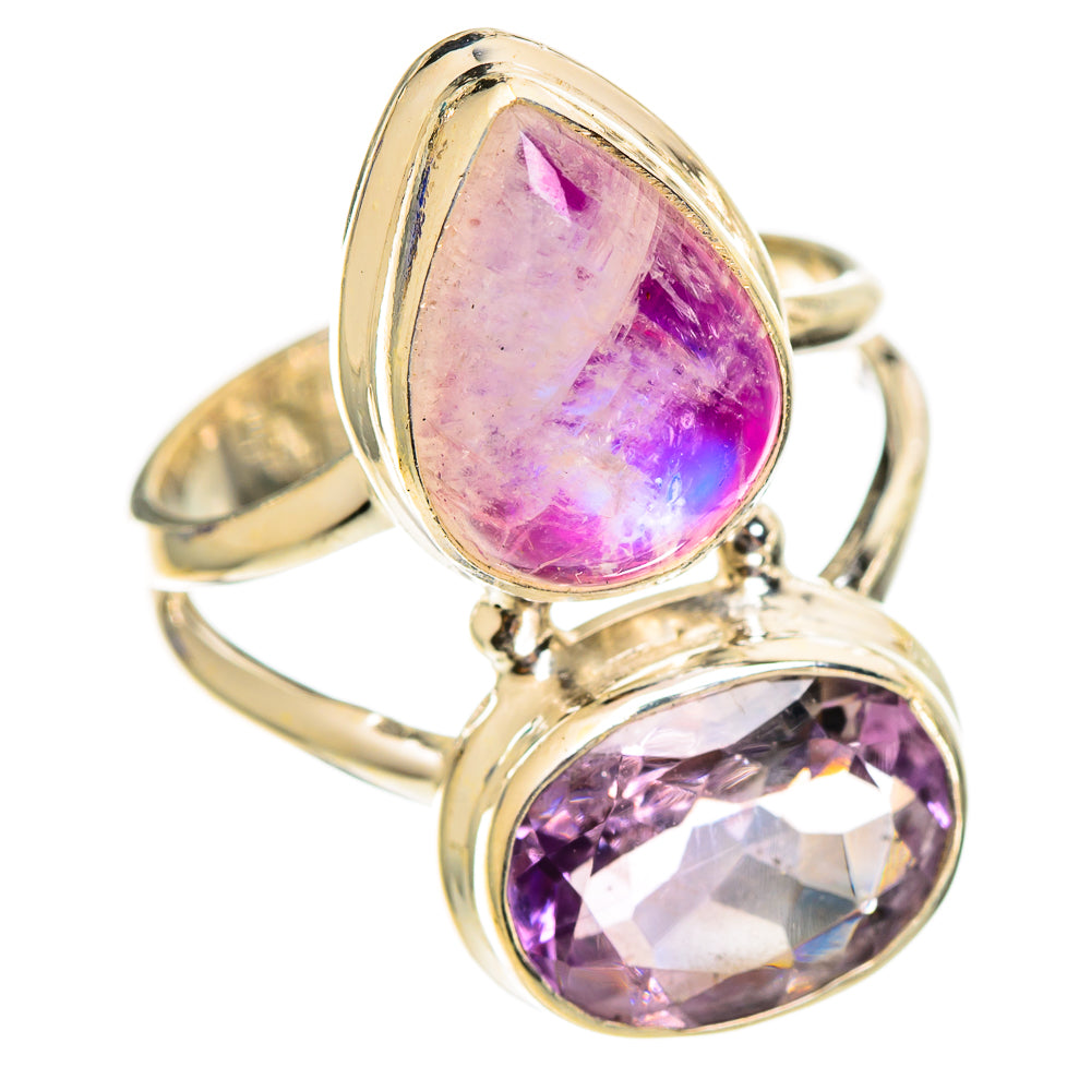 Pink Moonstone Rings handcrafted by Anasilvercos - RING110582 - Photo 2