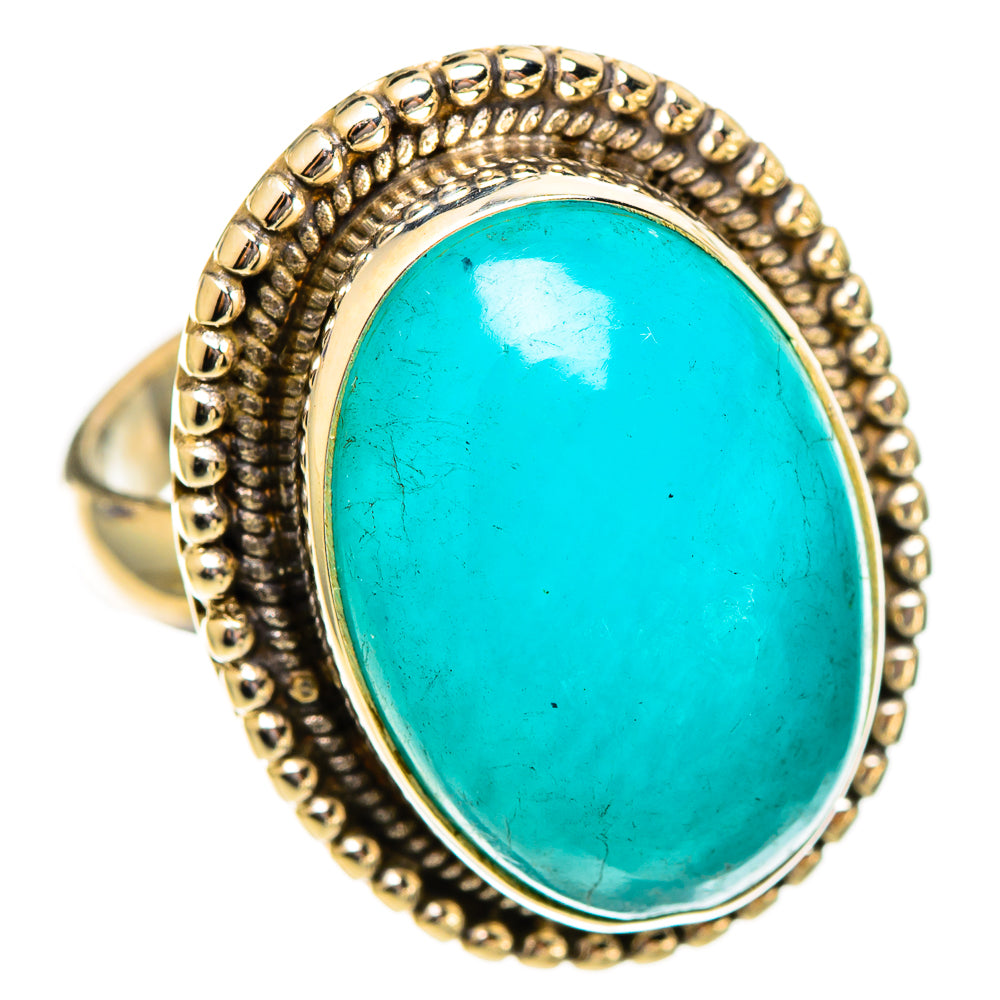 Peruvian Amazonite Rings handcrafted by Anasilvercos - RING110588 - Photo 2