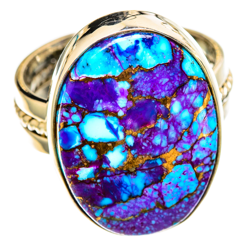 Spiny Oyster Turquoise Rings handcrafted by Anasilvercos - RING110598 - Photo 2