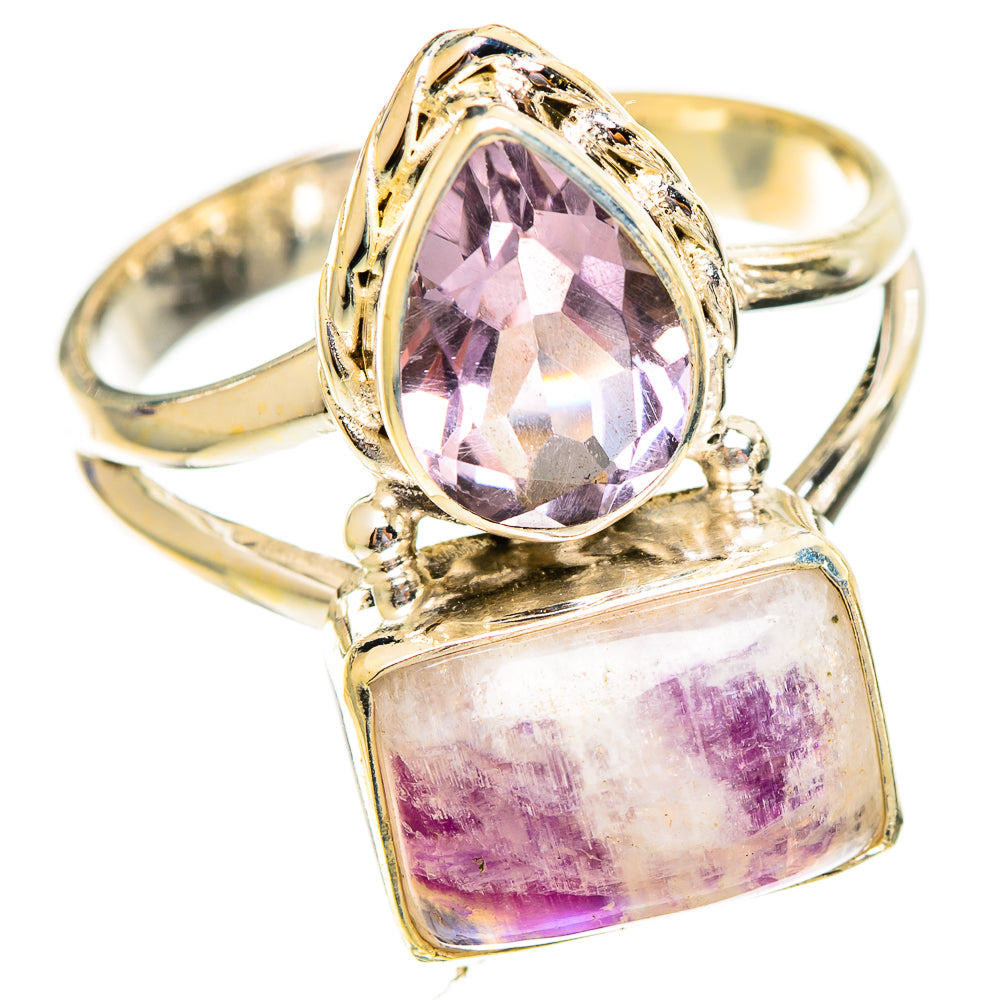 Pink Moonstone Rings handcrafted by Anasilvercos - RING110611 - Photo 2