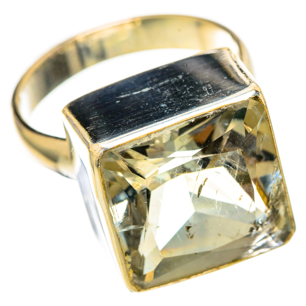 Green Amethyst Rings handcrafted by Anasilvercos - RING110618 - Photo 2