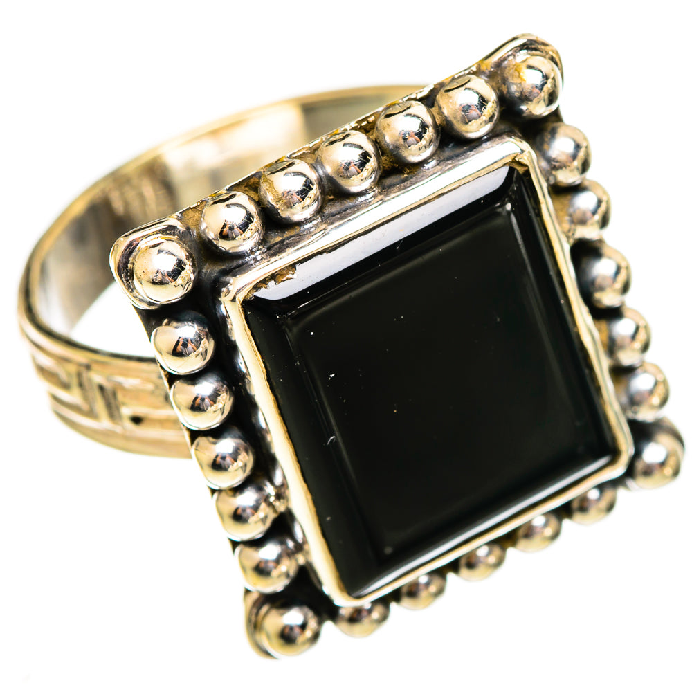 Black Onyx Rings handcrafted by Anasilvercos - RING110630 - Photo 2