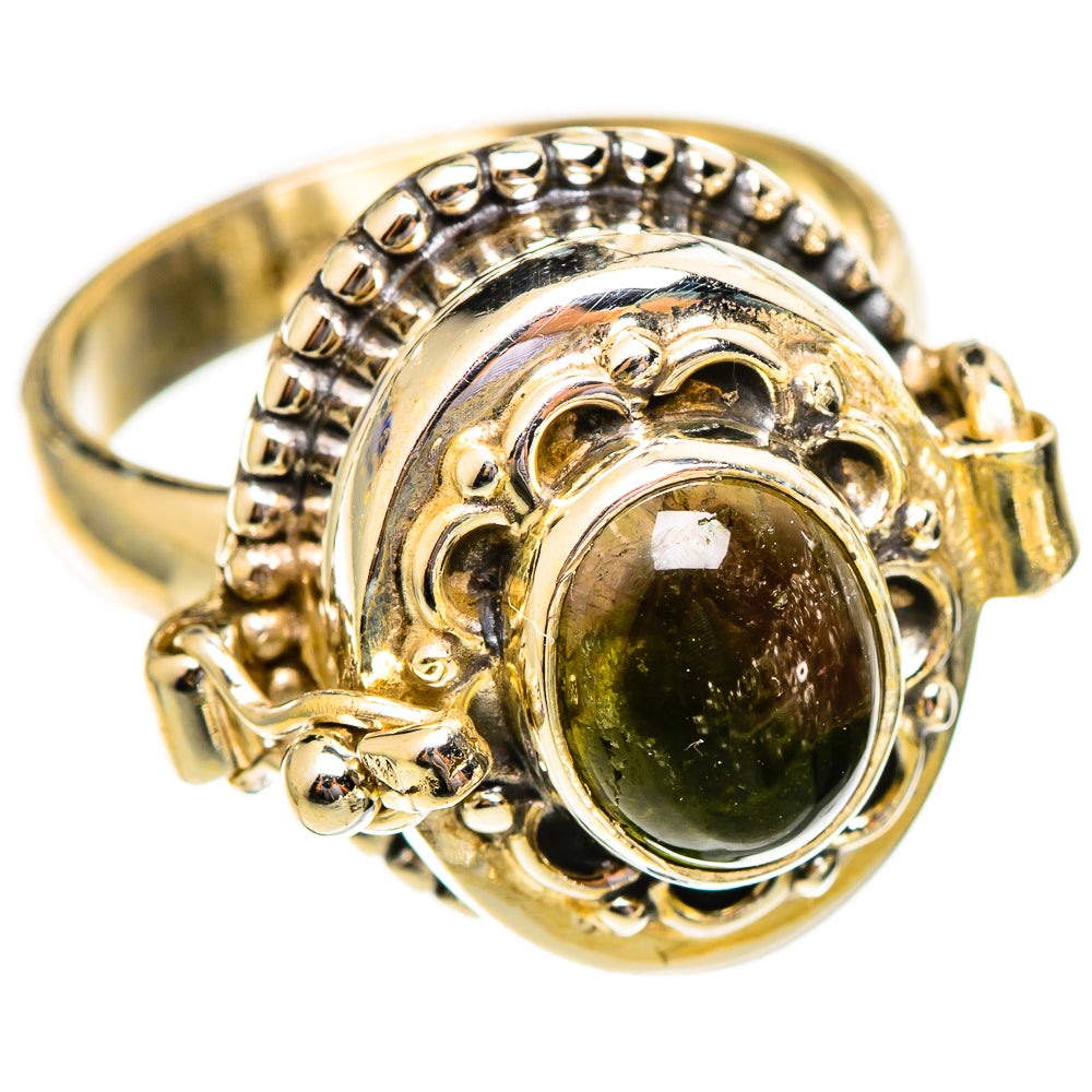 Green Tourmaline Rings handcrafted by Anasilvercos - RING110638 - Photo 2