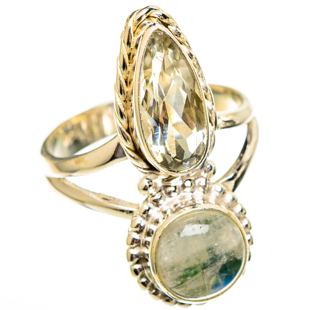 Green Moonstone Rings handcrafted by Anasilvercos - RING110645 - Photo 2