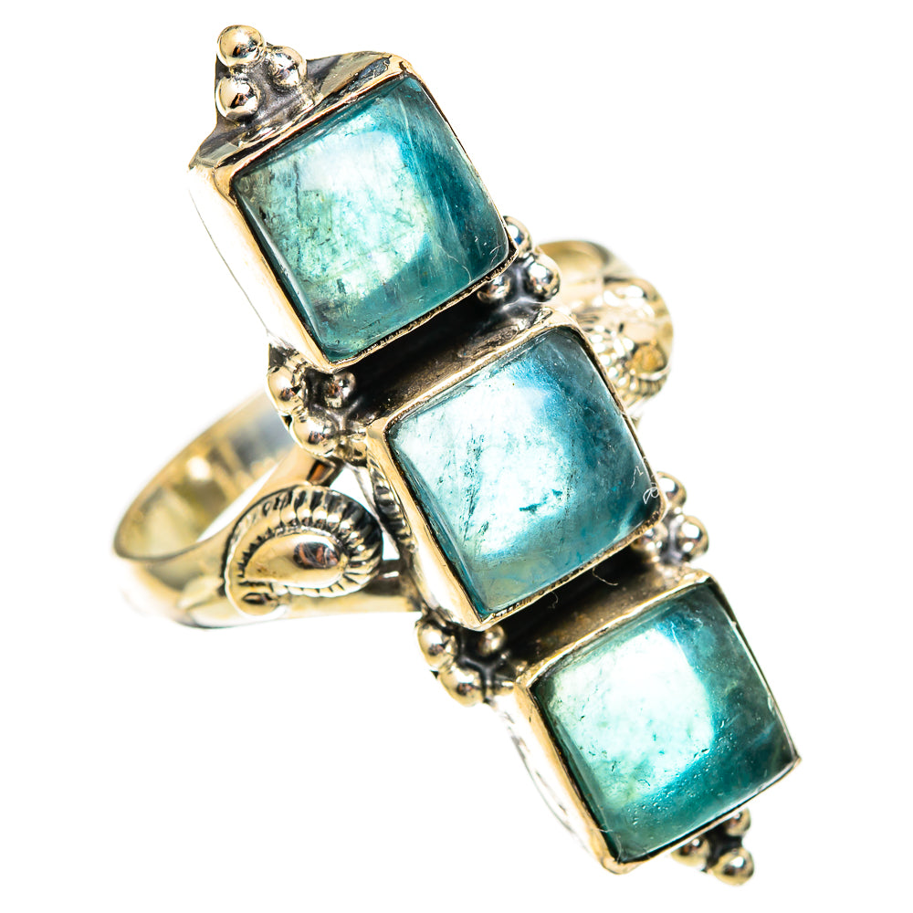 Green Fluorite Rings handcrafted by Anasilvercos - RING110651 - Photo 2