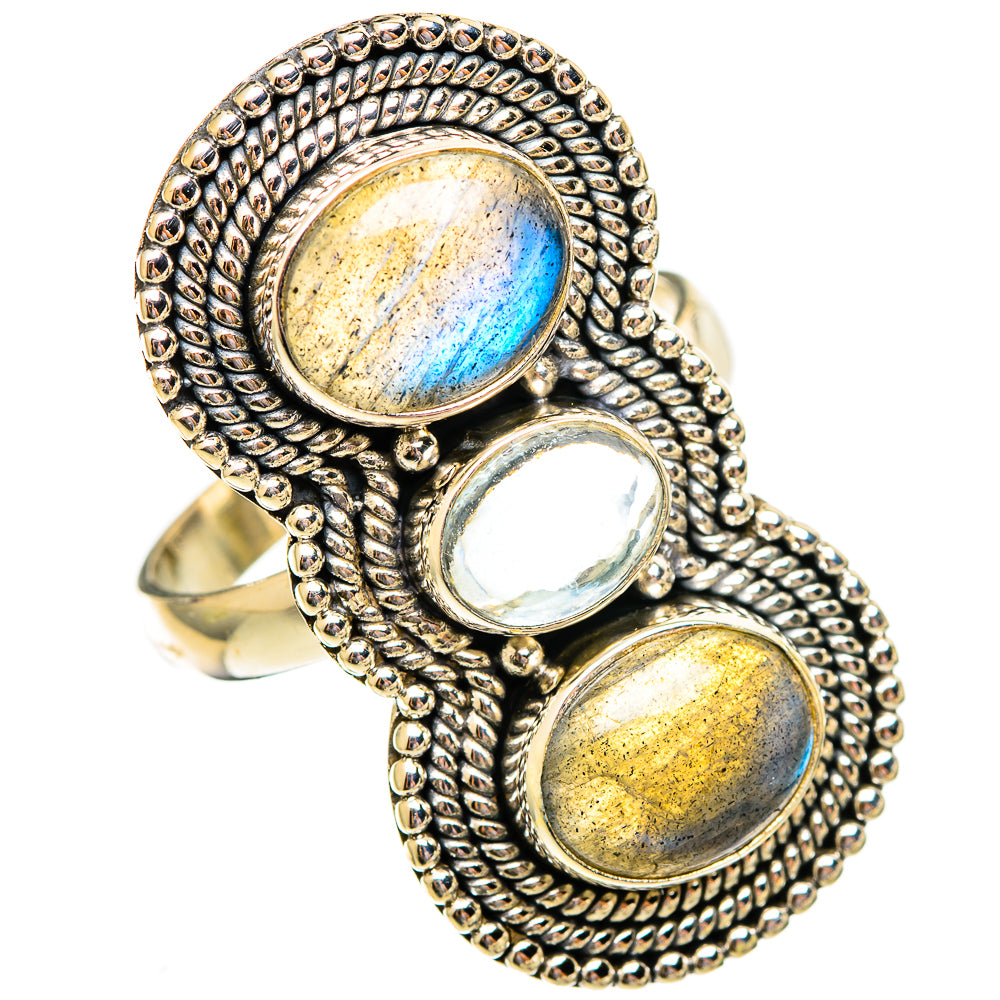 Labradorite Rings handcrafted by Anasilvercos - RING110652 - Photo 2