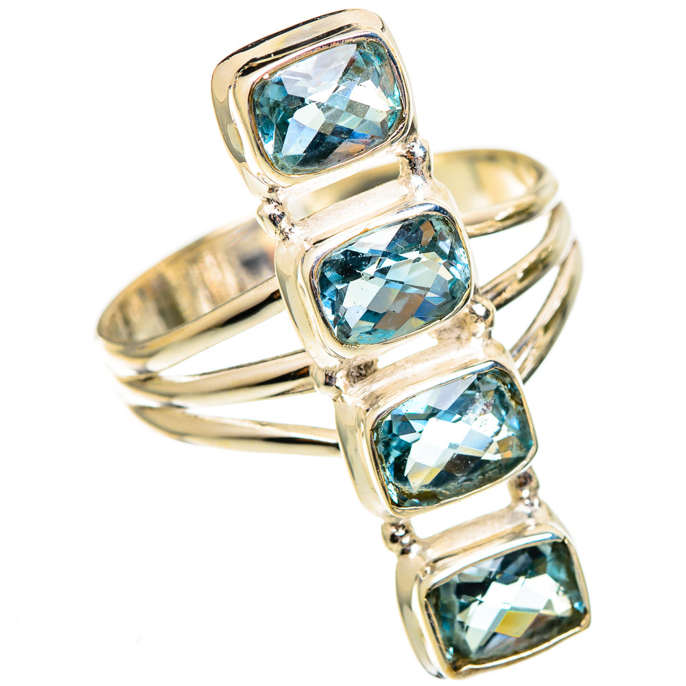 Blue Topaz Rings handcrafted by Anasilvercos - RING110654 - Photo 2