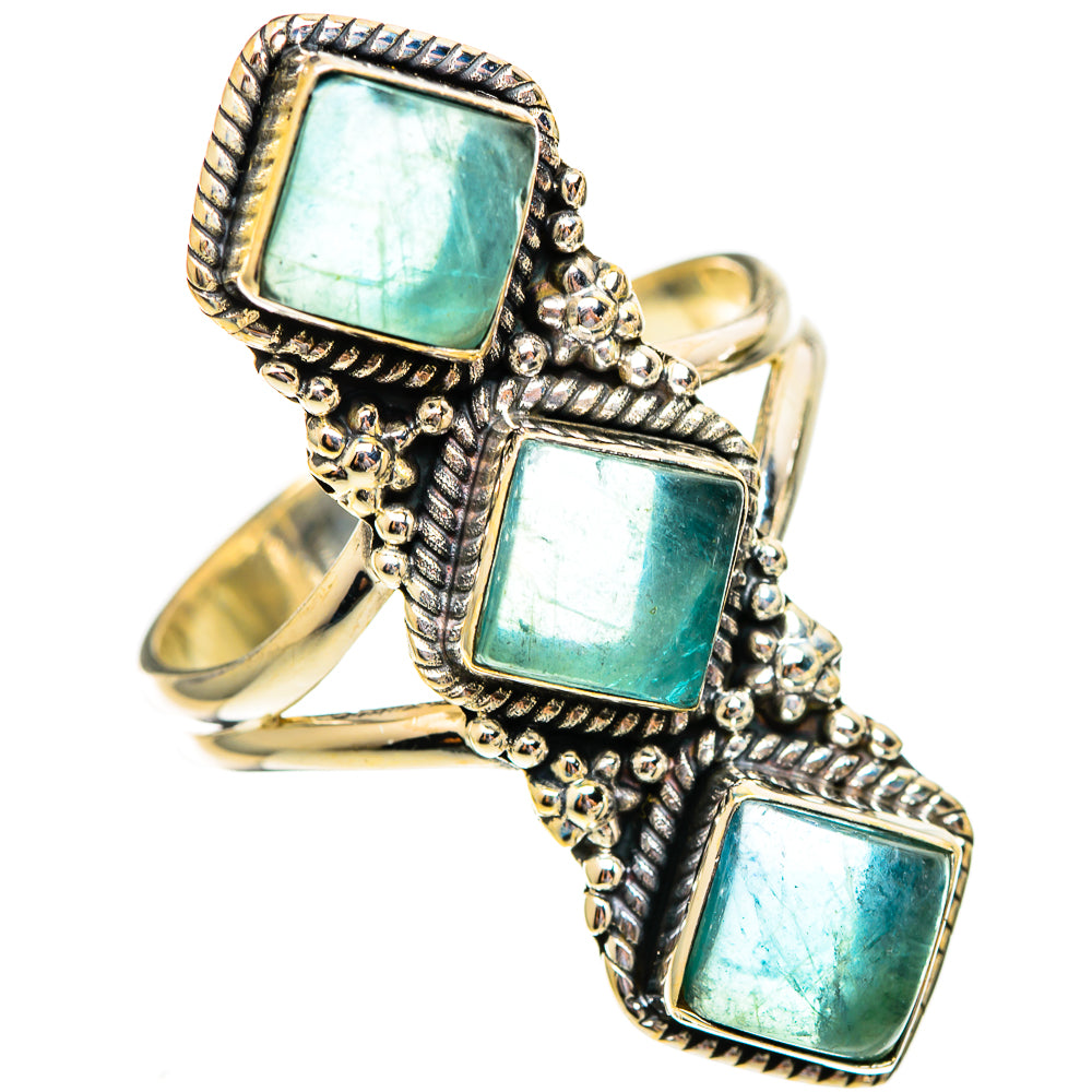 Green Fluorite Rings handcrafted by Anasilvercos - RING110655 - Photo 2