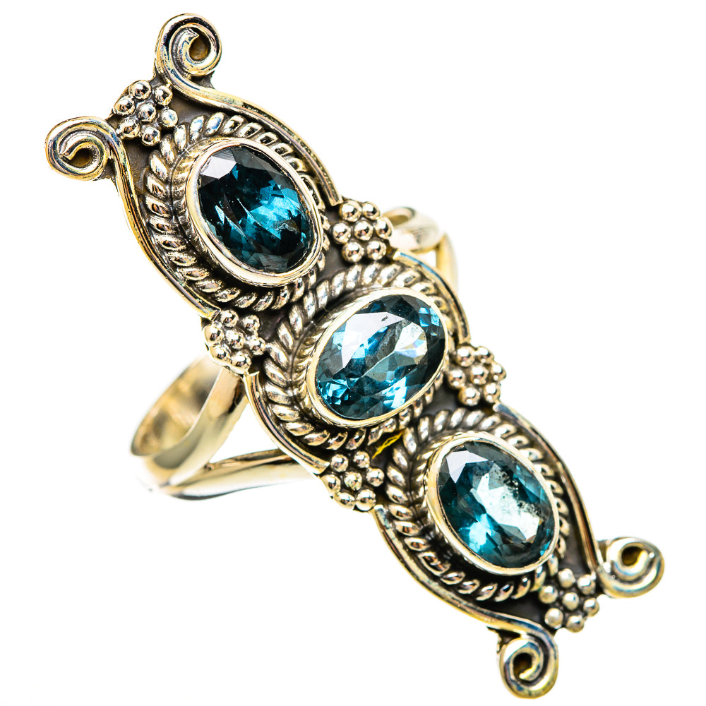 Blue Spinel Rings handcrafted by Anasilvercos - RING110656 - Photo 2