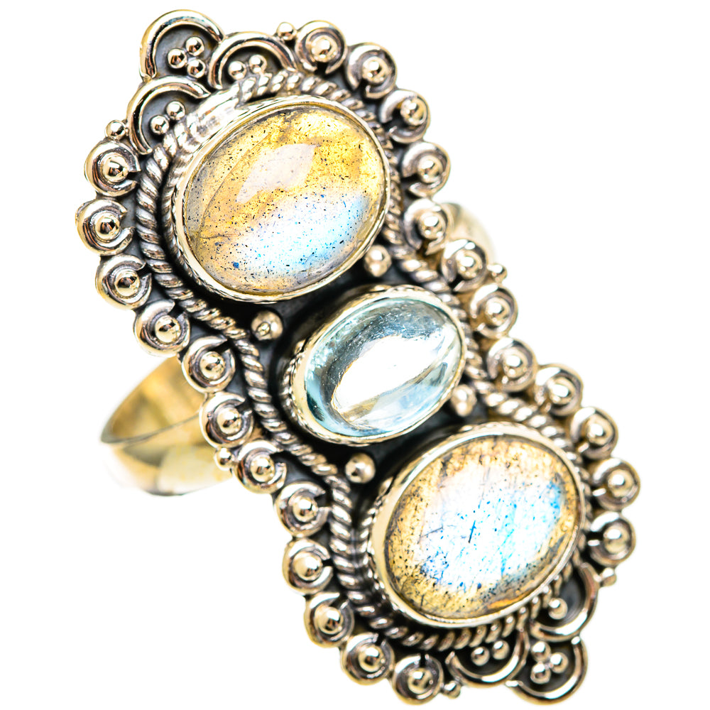 Labradorite Rings handcrafted by Anasilvercos - RING110657 - Photo 2
