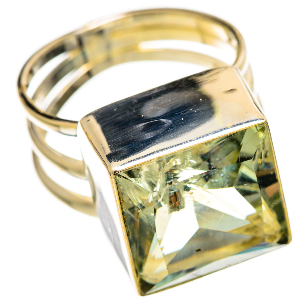 Green Amethyst Rings handcrafted by Anasilvercos - RING110666 - Photo 2