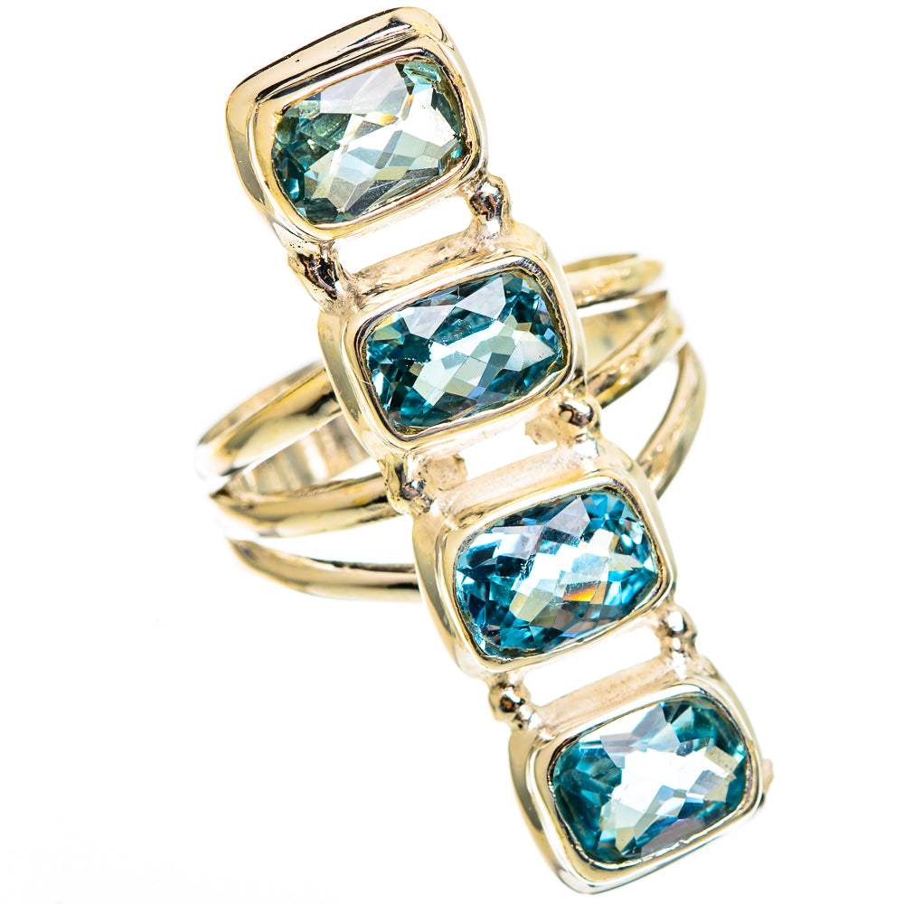 Blue Topaz Rings handcrafted by Anasilvercos - RING110697 - Photo 2
