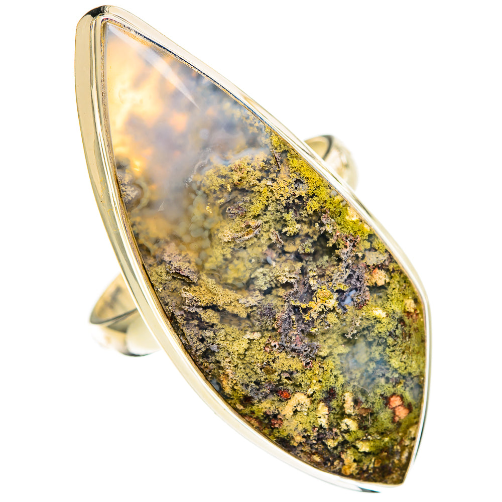 Plume Agate Rings handcrafted by Anasilvercos - RING110707 - Photo 2