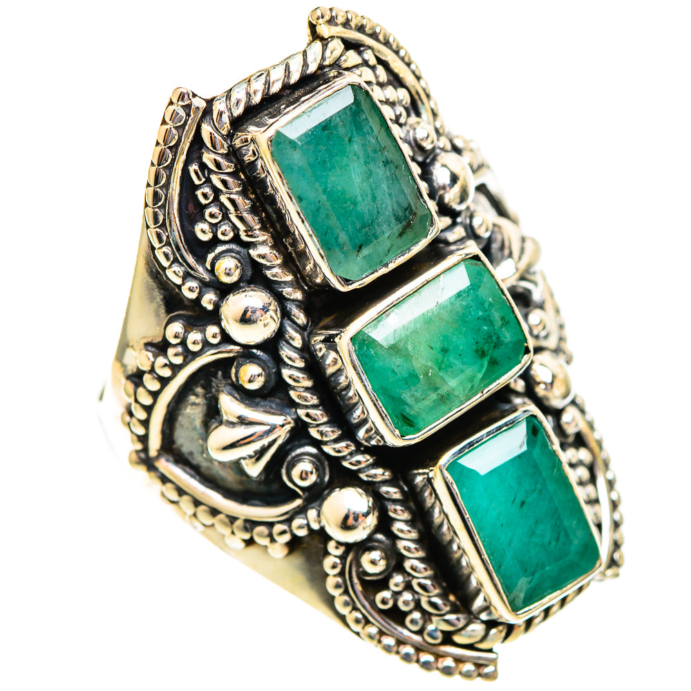 Emerald Rings handcrafted by Anasilvercos - RING110708 - Photo 2