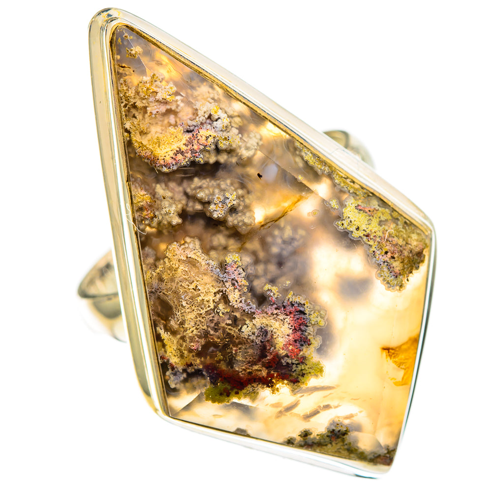Plume Agate Rings handcrafted by Anasilvercos - RING110714 - Photo 2