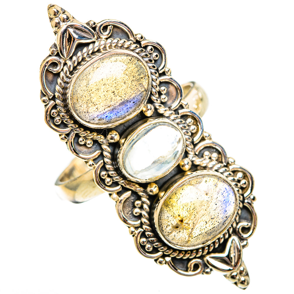 Labradorite Rings handcrafted by Anasilvercos - RING110743 - Photo 2