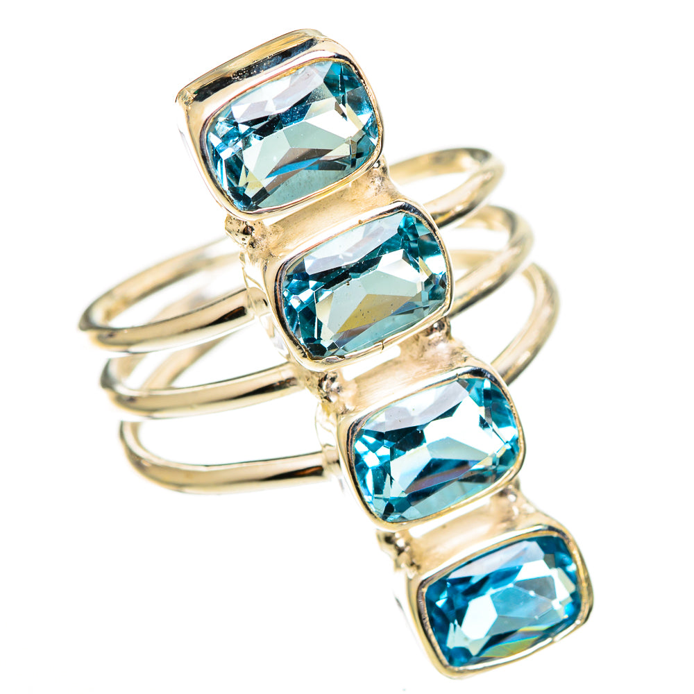 Blue Topaz Rings handcrafted by Anasilvercos - RING110744 - Photo 2