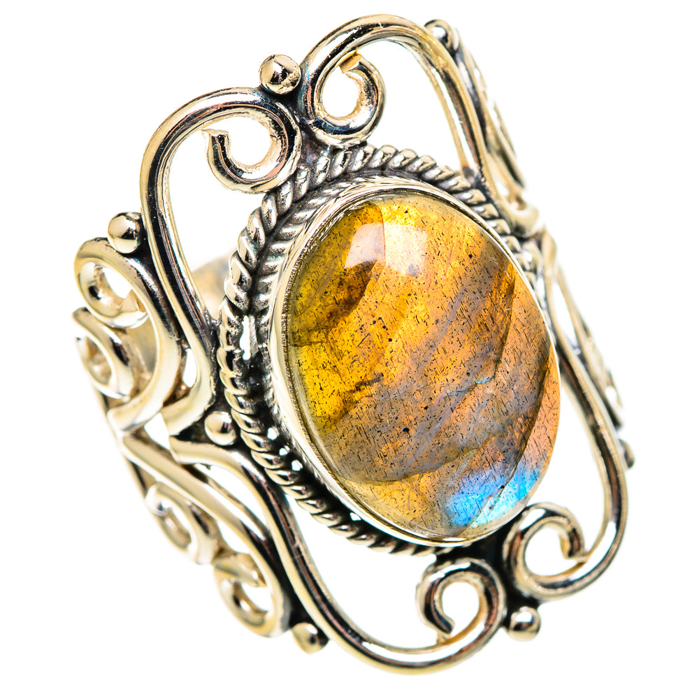 Labradorite Rings handcrafted by Anasilvercos - RING110752 - Photo 2