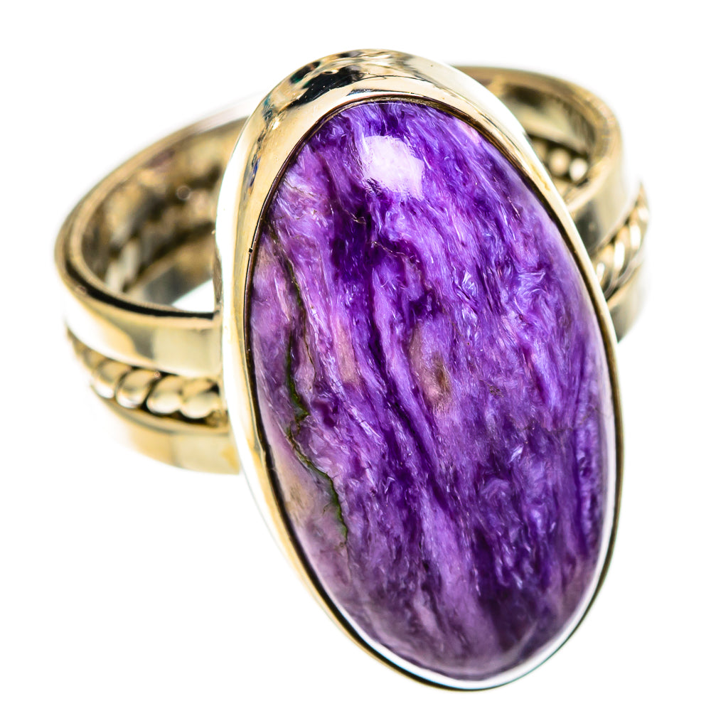 Charoite Rings handcrafted by Anasilvercos - RING110771 - Photo 2