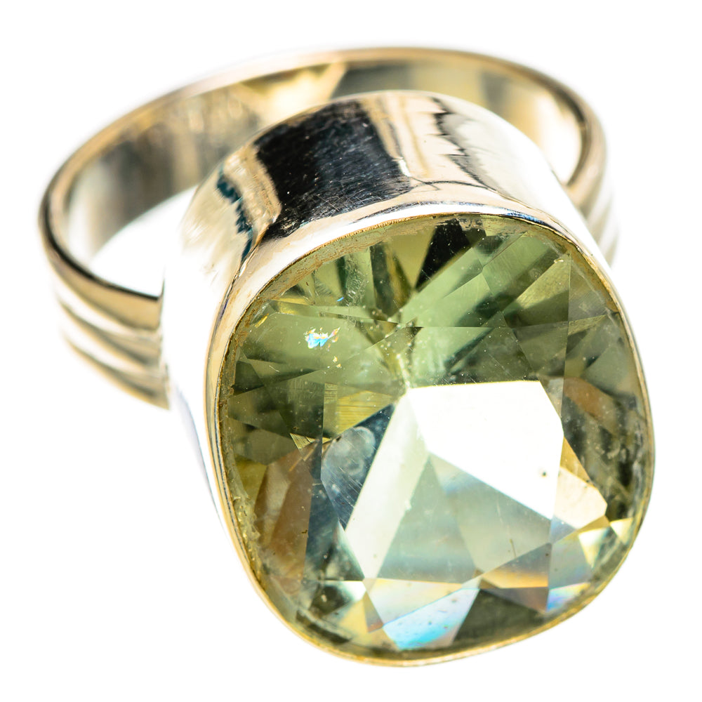 Green Amethyst Rings handcrafted by Anasilvercos - RING110787 - Photo 2