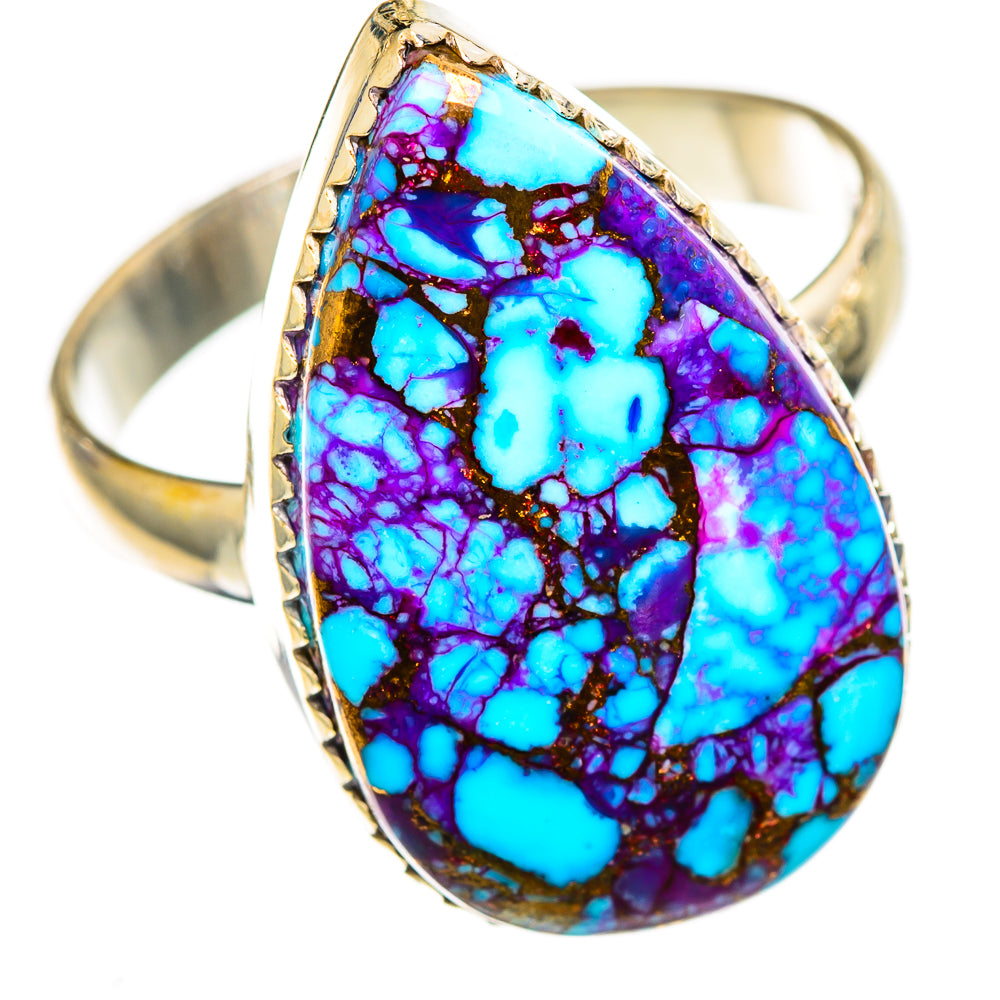 Spiny Oyster Turquoise Rings handcrafted by Anasilvercos - RING110798 - Photo 2