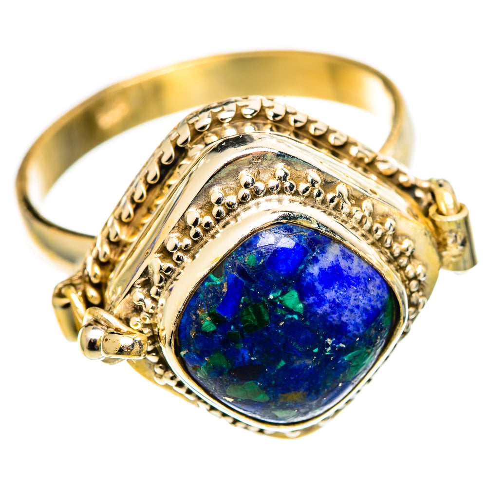 Azurite Rings handcrafted by Anasilvercos - RING110807 - Photo 2